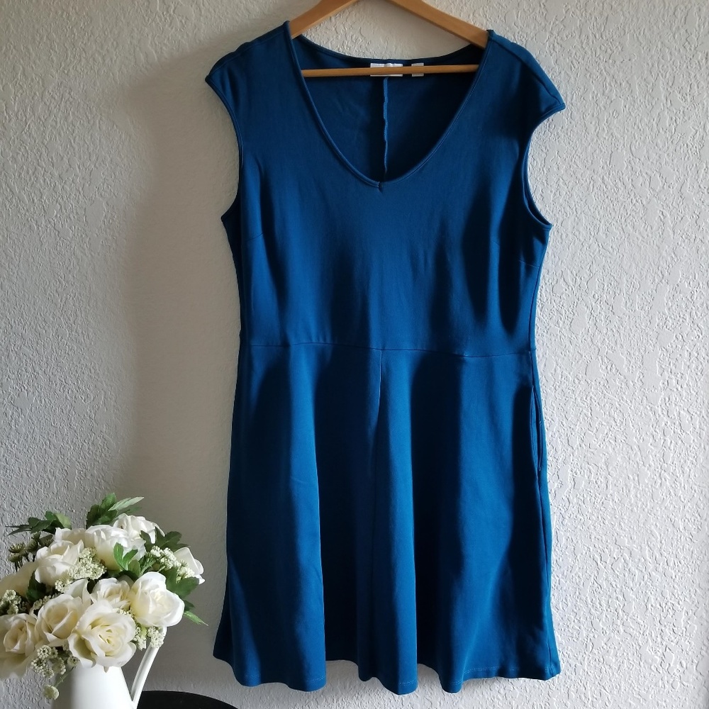 Teal Cotton Dress